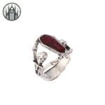 Bague Gothique Squelette Acier Inoxydable — Univers Gothique