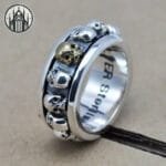 Bague Gothique Cobra En Argent Sterling Massif