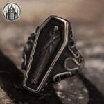Bague Gothique Crane En Acier Inoxydable Resistance