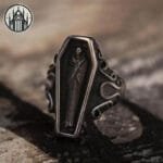 Bague Gothique Crane En Acier Inoxydable Resistance