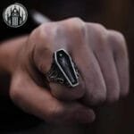 Bague Gothique Crane En Acier Inoxydable Resistance