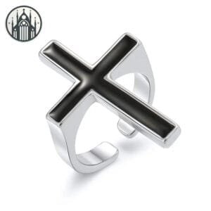 Bague Gothique Croix: Affirme Ton Style Unique! - Moderne