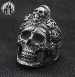 Bague Gothique Diable Inox 316l - Confort Ultime & Livraison Offerte