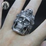Bague Gothique Diable Inox 316l - Confort Ultime & Livraison Offerte