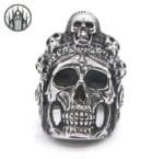 Bague Gothique Diable Inox 316l - Confort Ultime & Livraison Offerte