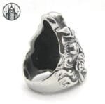 Bague Gothique Diable Inox 316l - Confort Ultime & Livraison Offerte