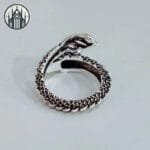 Bague Gothique Dragon Ensorcelante - Réglable
