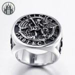 Bague Gothique En Acier Inoxydable 316l Exempt De Noircissement - Livraison Gratuite!