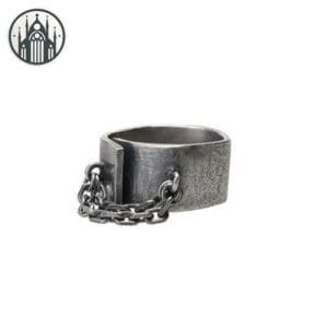 Bague Gothique En Acier Inoxydable 316l Resistant - 54.5