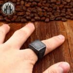 Bague Gothique En Acier Inoxydable 316l Resistant - Livraison Offerte