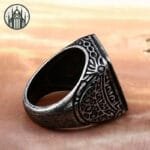 Bague Gothique En Acier Inoxydable 316l Resistant - Livraison Offerte
