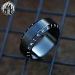 bague gothique en acier inoxydable pour hommes 54 frosted black 1 107 Bague Gothique En Acier Inoxydable Pour Hommes - 54 / Frosted Black 1