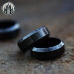 bague gothique en acier inoxydable pour hommes 54 frosted black 593 Bague Gothique En Acier Inoxydable Pour Hommes - 54 / Frosted Black