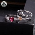 Bague Gothique En Acier Inoxydable: Style Funèbre Parfait