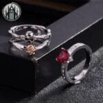 Bague Gothique En Acier Inoxydable: Style Funèbre Parfait