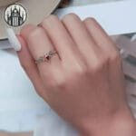 Bague Gothique En Argent 925 Avec Zircon