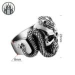 Bague Gothique En Argent 925 Sterling