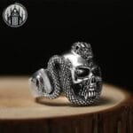 Bague Gothique En Argent 925 Sterling