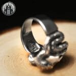Bague Gothique En Argent 925 Sterling