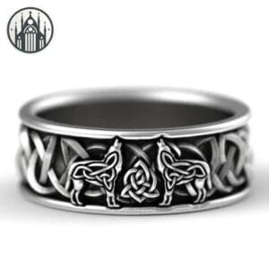 Bague Gothique En Argent Sombre - Mystère Et élégance - 52 / b