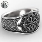 Bague Gothique Aegishjalmr Inoxydable — Univers Gothique (vue 3)