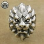 Bague Gothique Fleur En Argent 925 - Livraison Offerte