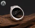 Bague Gothique Impériale En Argent Sterling - Livraison Offerte