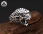 Bague Gothique Impériale En Argent Sterling - Livraison Offerte