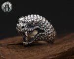 Bague Gothique Impériale En Argent Sterling - Livraison Offerte