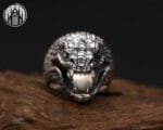 Bague Gothique Impériale En Argent Sterling - Livraison Offerte