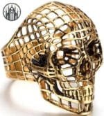 Bague Gothique Jack Skellington En Acier Inoxydable 316l - Livraison Standard Offerte - 49.3 / Or