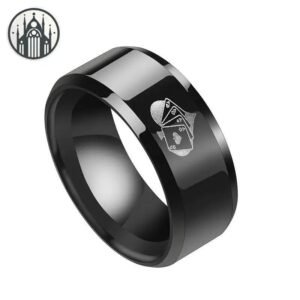 Bague Gothique Acier Inoxydable Personnalisée — Univers Gothique