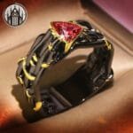Bague Gothique Pour Une Touche Personnelle - 52mm / Rouge