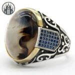 Bague Gothique Punk En Argent Sterling 925 - 54.4