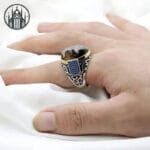 Bague Gothique Punk En Argent Sterling 925