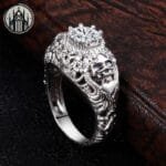 Bague Gothique Squelette De Qualité Supérieure