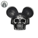Bague Gothique Tête De Mort à Cornes: Livraison Standard Offerte - 54