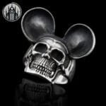 Bague Gothique Tête De Mort à Cornes: Livraison Standard Offerte - 59.1