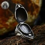 Bague Gothique Tête De Mort En Acier Inoxydable: Livraison Offerte! - 61.5