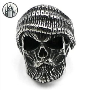 Bague Gothique Acier Inoxydable Crâne — Univers Gothique