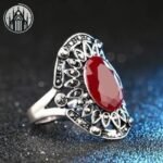 Bague Gothique Vintage Argent Tibétain — Univers Gothique (vue 3)