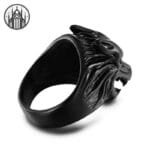 Bague Motard Gothique Au Design épique - 56 / Noir