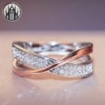 Bagues De Mariage En Laiton Avec Zircone Cubique - Parfaites Pour Le Mariage!