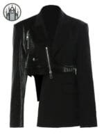 Blazer Gothique Asymétrique - Black / m