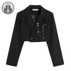 Blazer Gothique Chic Pour Femme - s