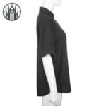Blouse Gothique Col à Dentelle - Confort Et Style Rebelles