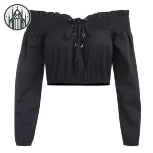 Blouse Gothique En Coton Et Polyester Taille Guide - s