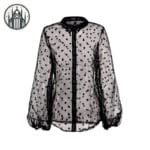 Blouse Gothique En Mousseline De Soie Confortable Et Douce
