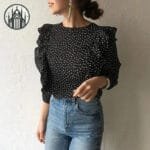 Blouse Gothique En Polyester Doux - Livraison Standard Offerte