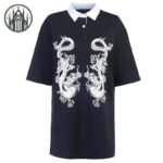 Blouse Gothique Dragon Manche Courte — Univers Gothique
